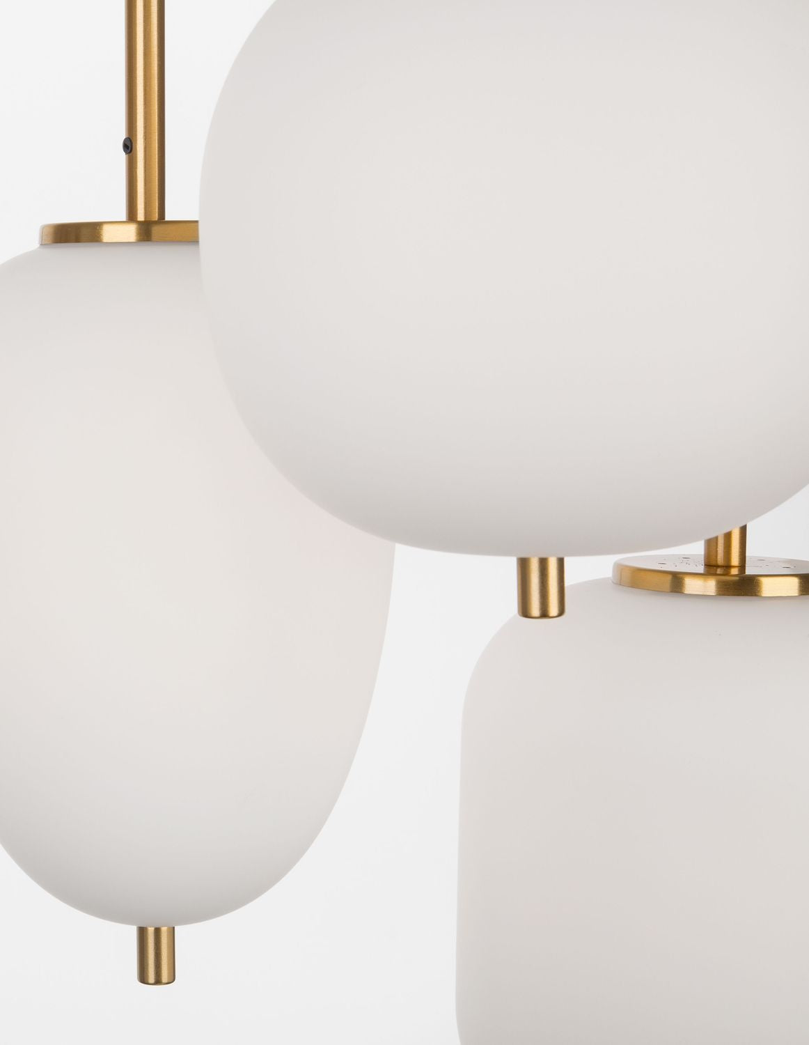 Suspension Lato 3 lumières dorée, verre (9624068)