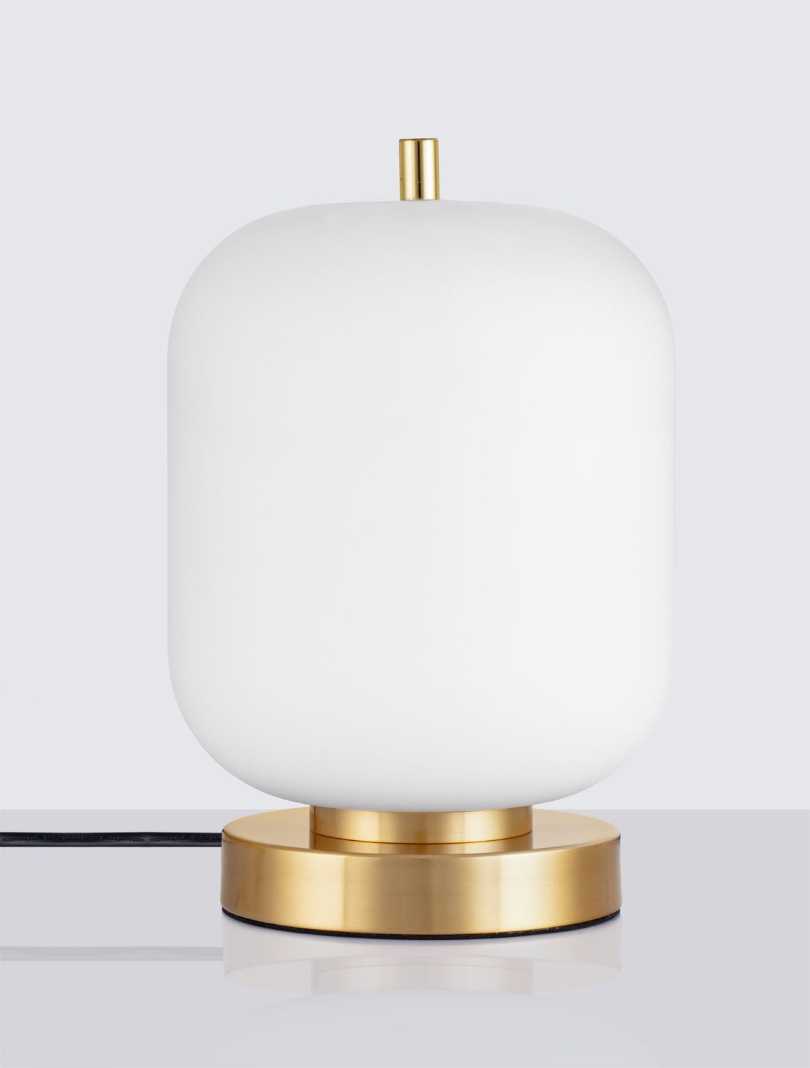 Lampe à poser Lato dorée, verre, H 25 cm