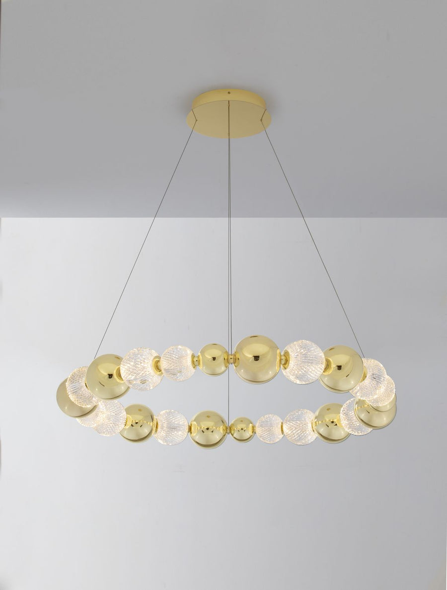 Suspension Brille dorée, H 120 cm (9695202)