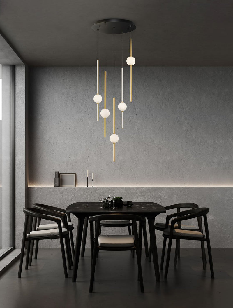 Suspension Acrobat noire, Ø 52 cm