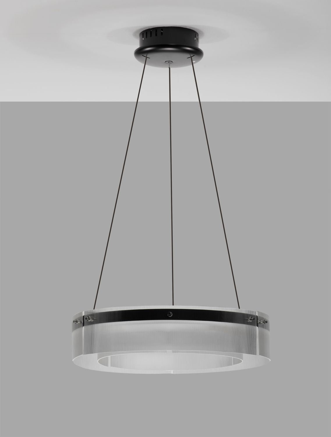 Suspension Pauline noire, verre (9695261)