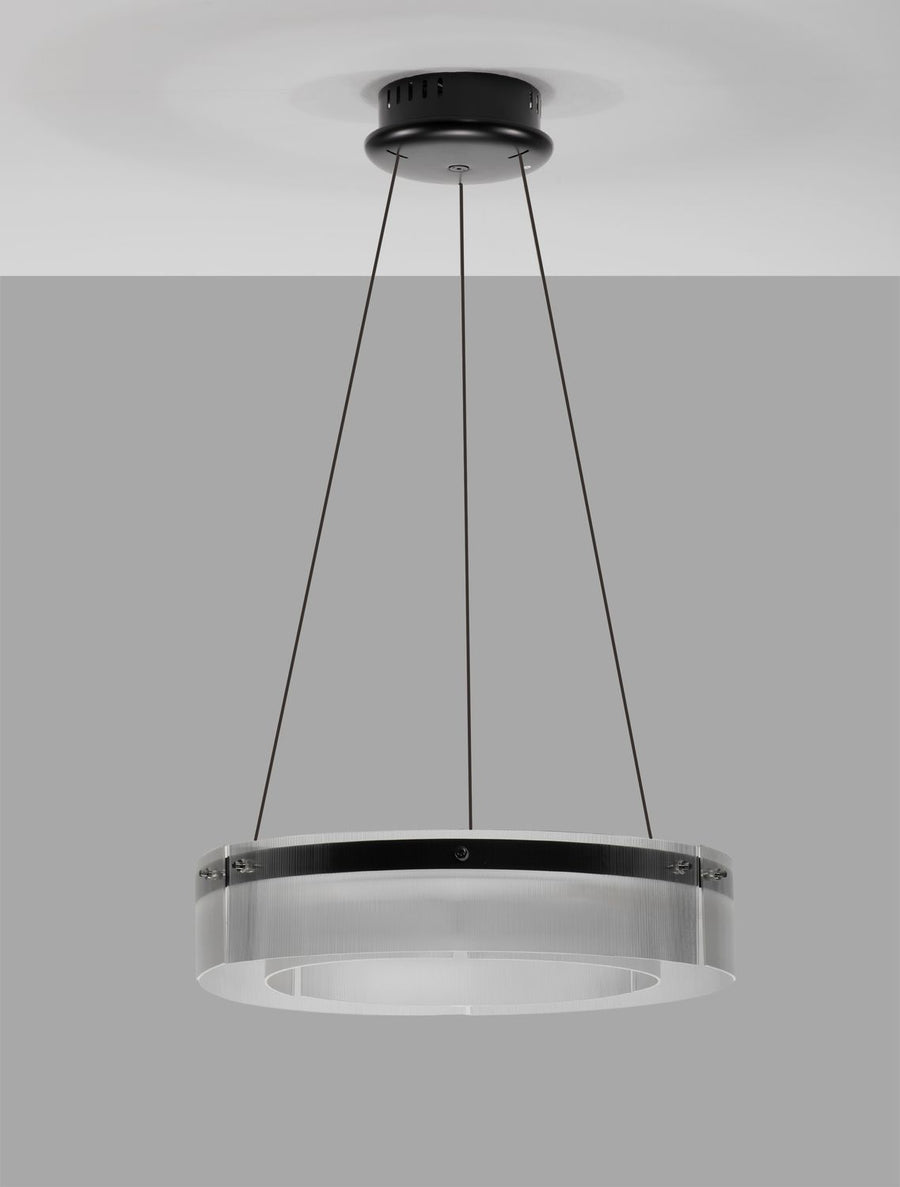 Suspension Pauline noire, verre (9695261)