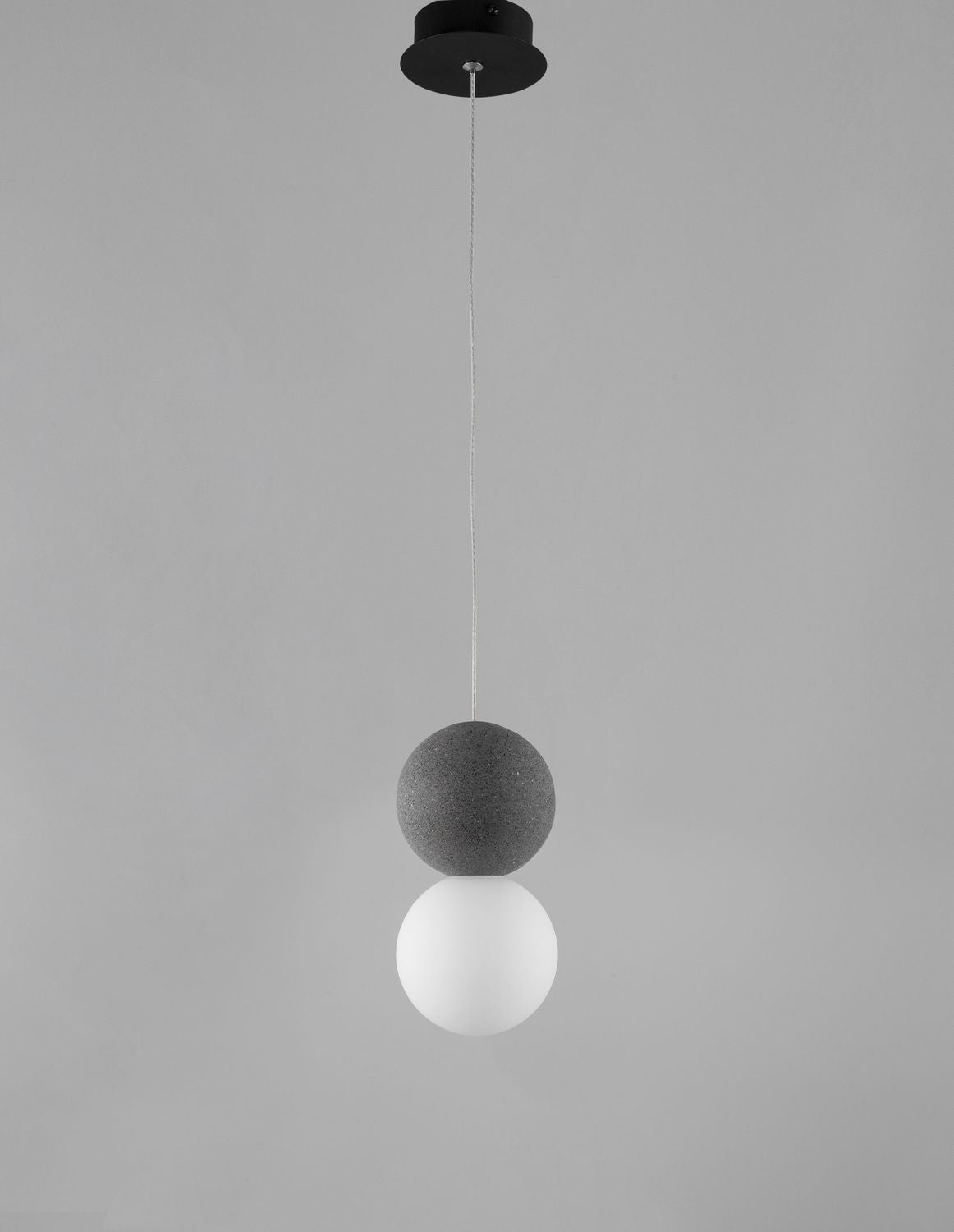 Suspension Zero noire, verre