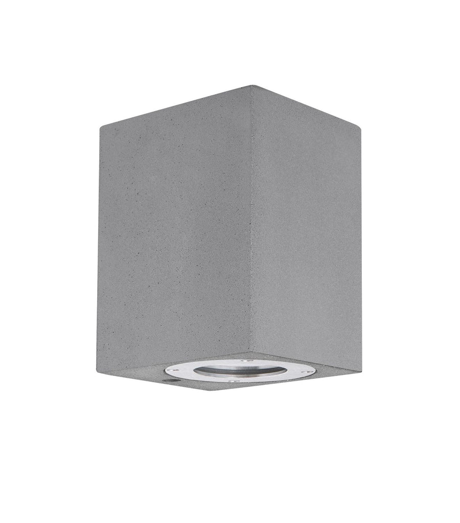Applique extérieure Fuento grise, béton, H 12 cm