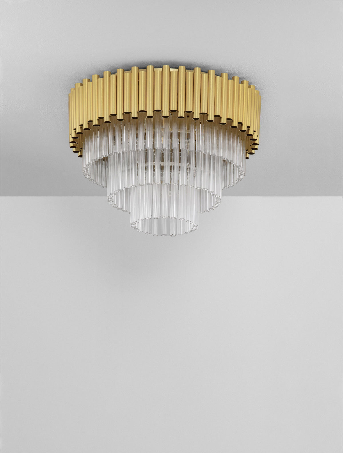Plafonnier Magnolia 6 lumières doré, cristal (9824079)