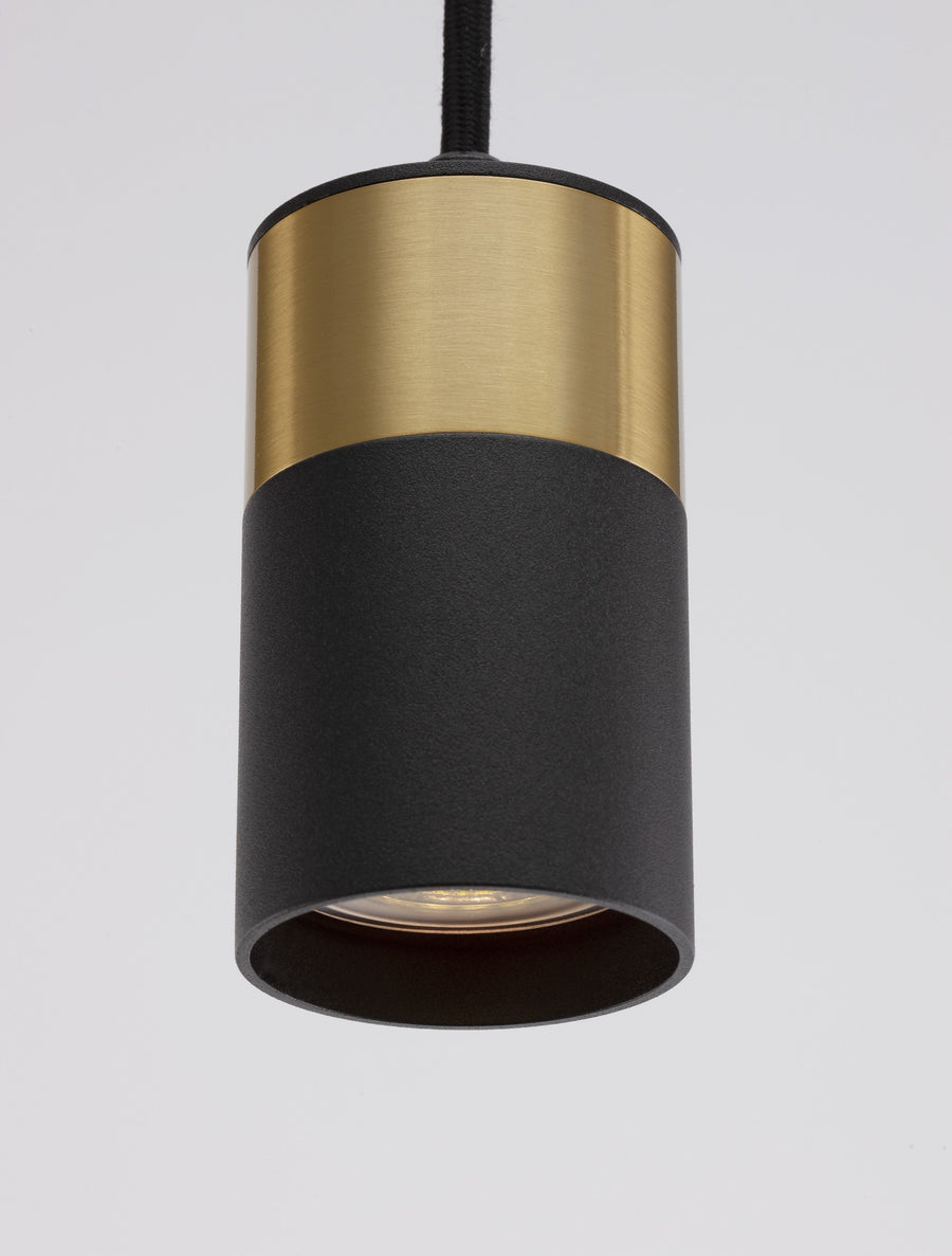 Suspension Pongo noire, H 160 cm