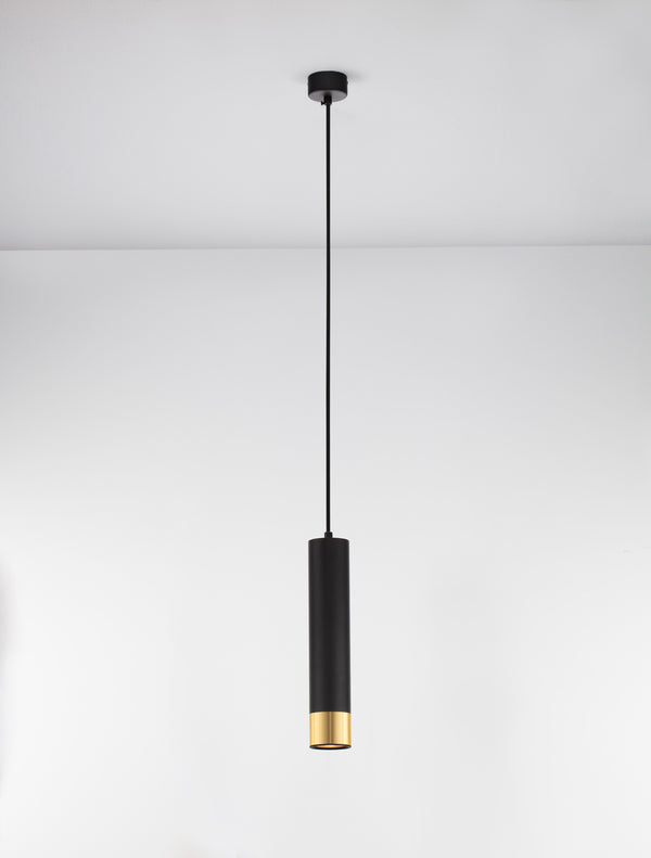 Suspension Picto noire et dorée (9911529)