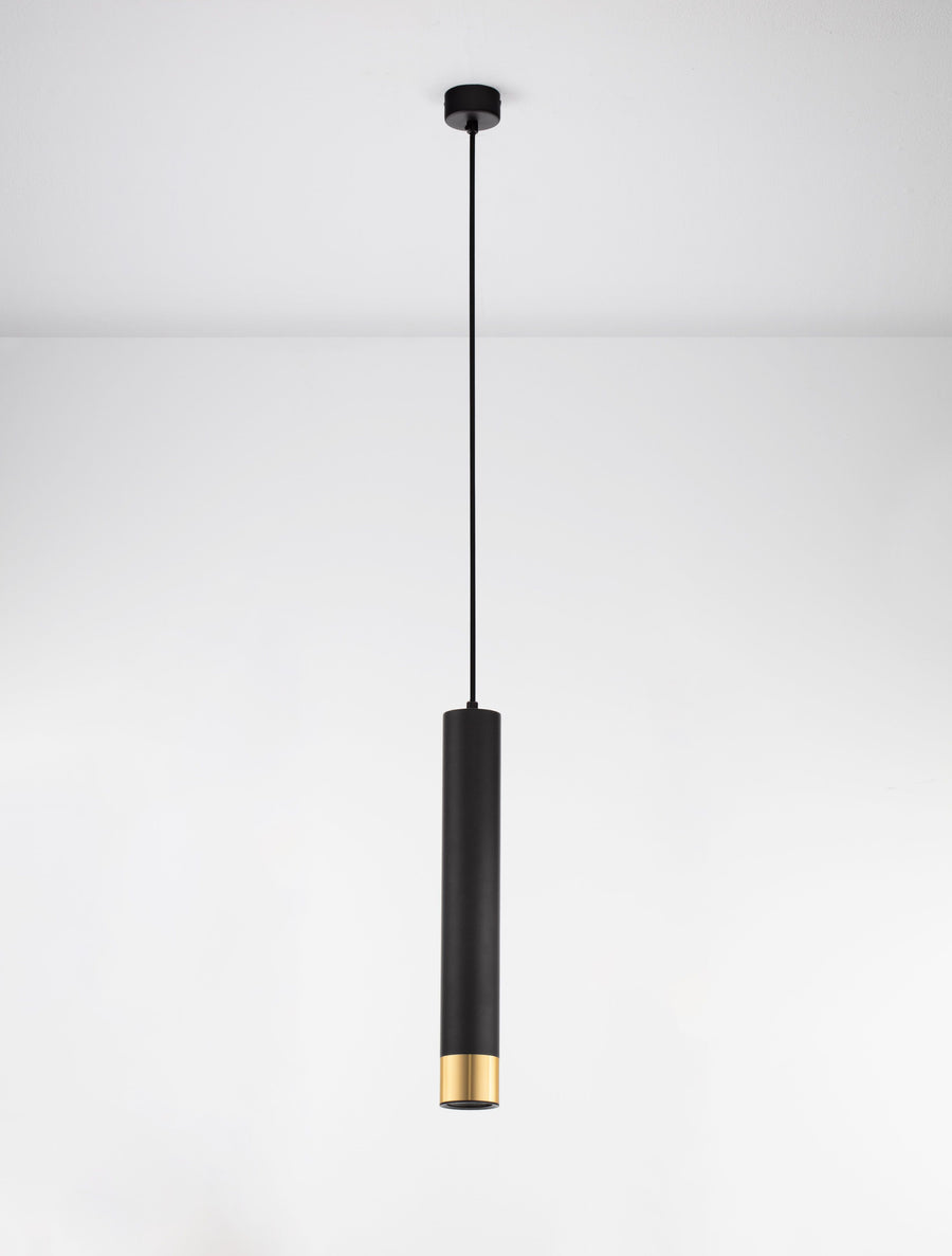 Suspension Picto noire et dorée (9911530)
