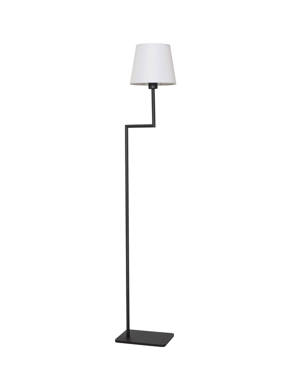 Lampadaire Savona noir, tissu