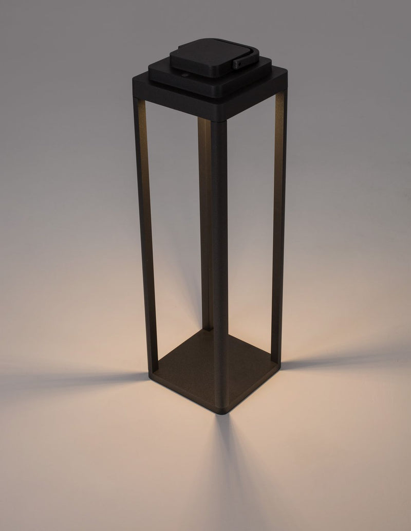 Lampadaire extérieur Figi anthracite, H 50 cm