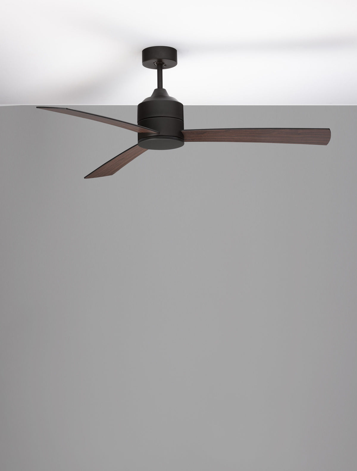 Ventilateur de plafond lumineux Axel noir, bois