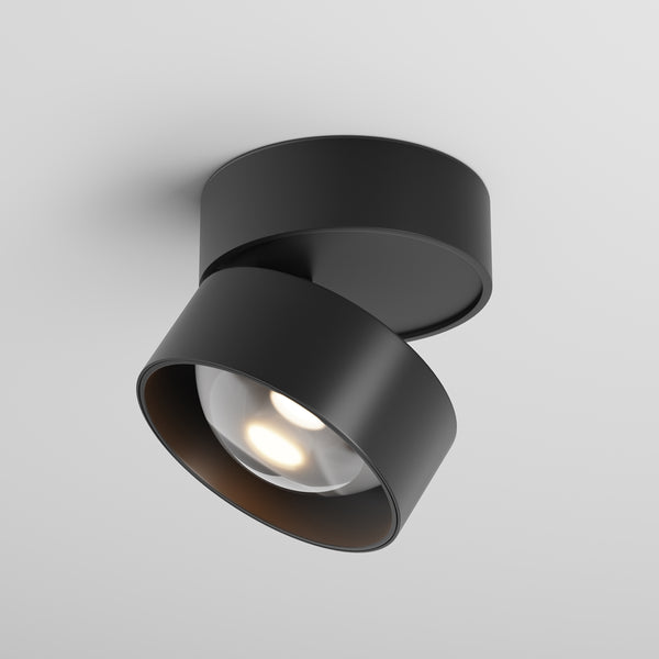 Lens Black ceiling light