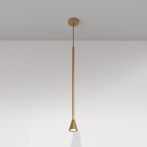 Arrow gold pendant light