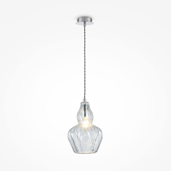 Eustoma Silver pendant light