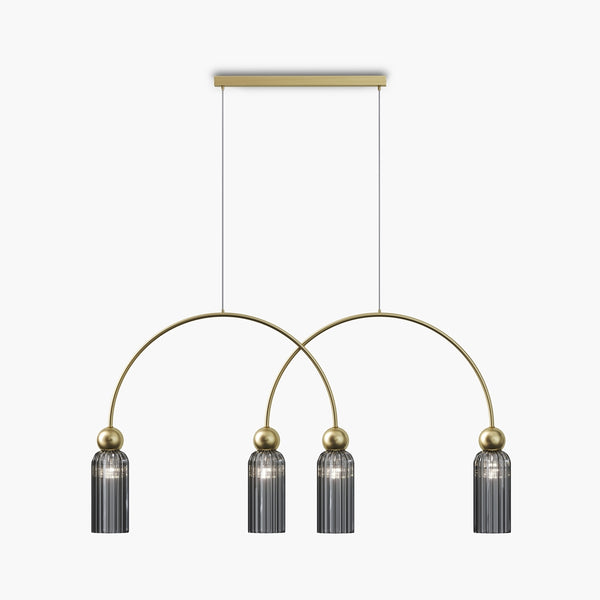 Antic gold pendant light
