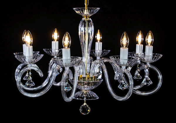 EL2248023 Clear glass chandelier