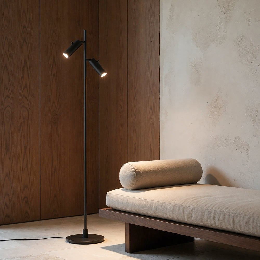Lampadaire Pipeline double