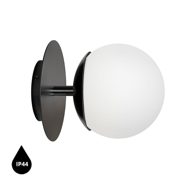 Applique murale PLAAT C IP44 Noir
