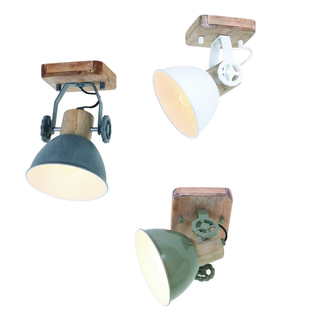 Plafonnier Gearwood 7968GR Gris | Designix - - https://designix.fr