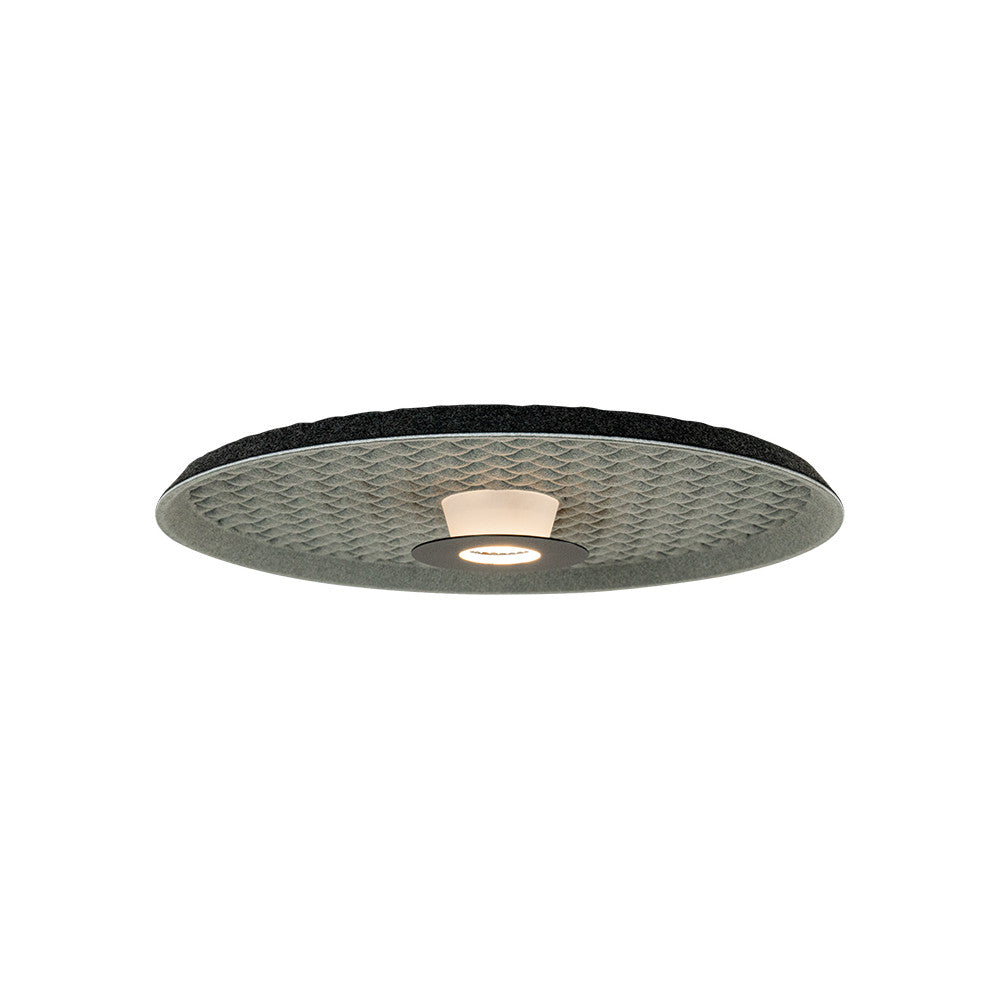 Plafonnier Acoustique ZAMBELIS D450 13W DESIGN Noir et Gris 25177