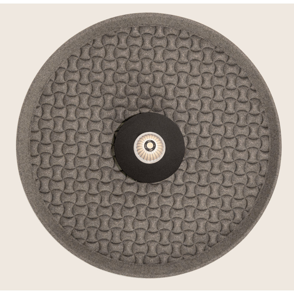 Plafonnier Acoustique ZAMBELIS D450 13W DESIGN Noir et Gris 25177