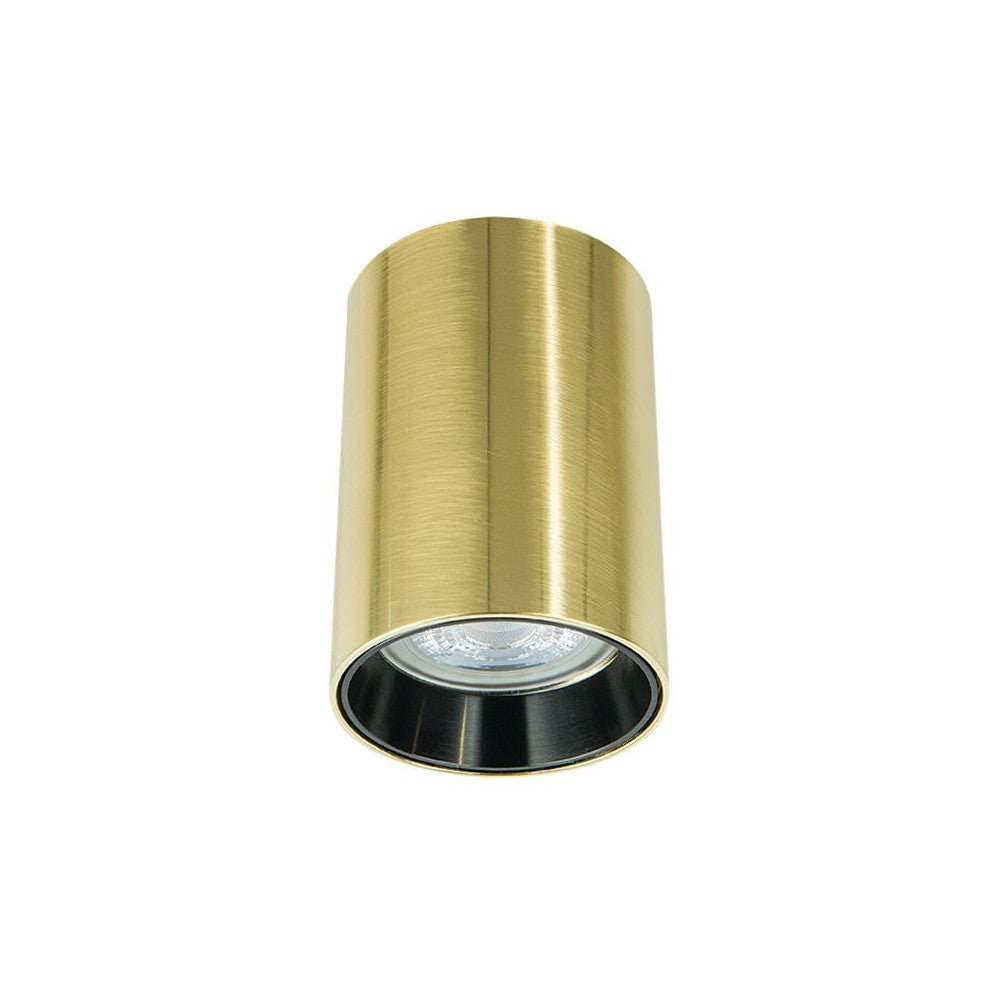 Plafonnier rond ZAMBELIS GU10 DESIGN Or Brosse S155