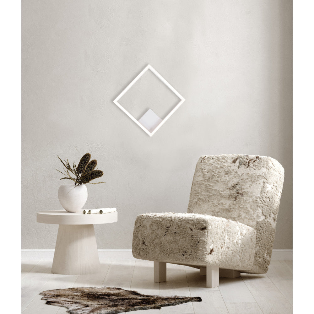 Plafonnier ZAMBELIS 15W DESIGN Blanc Sable 2030