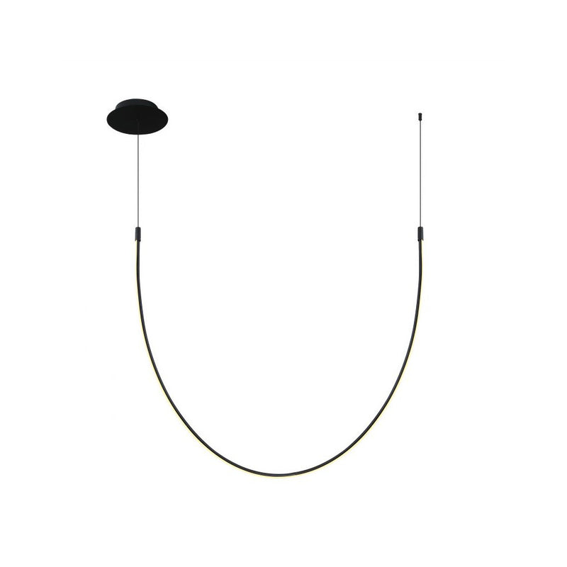 Plafonnier ZAMBELIS 18W Dimmable DESIGN Noir Mat 23052