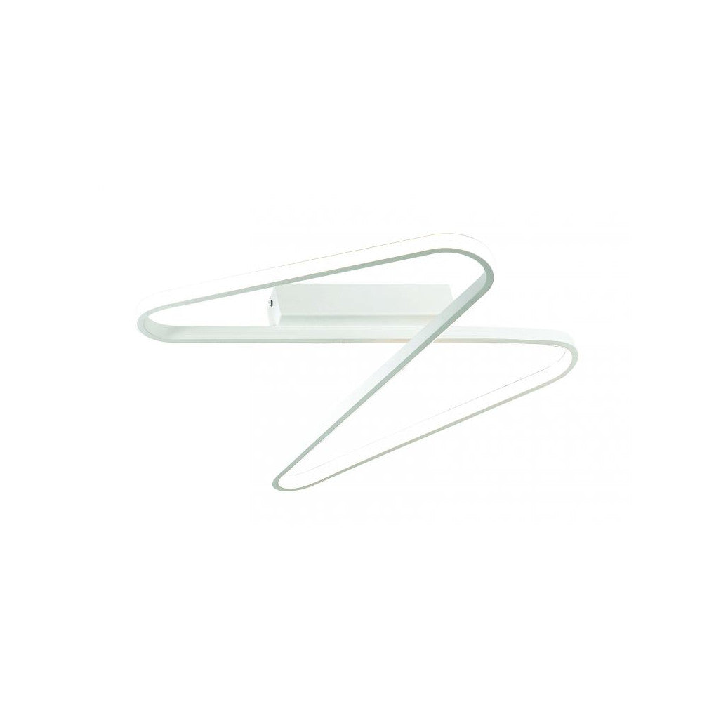 Plafonnier ZAMBELIS 45W DESIGN Blanc Sable 2065