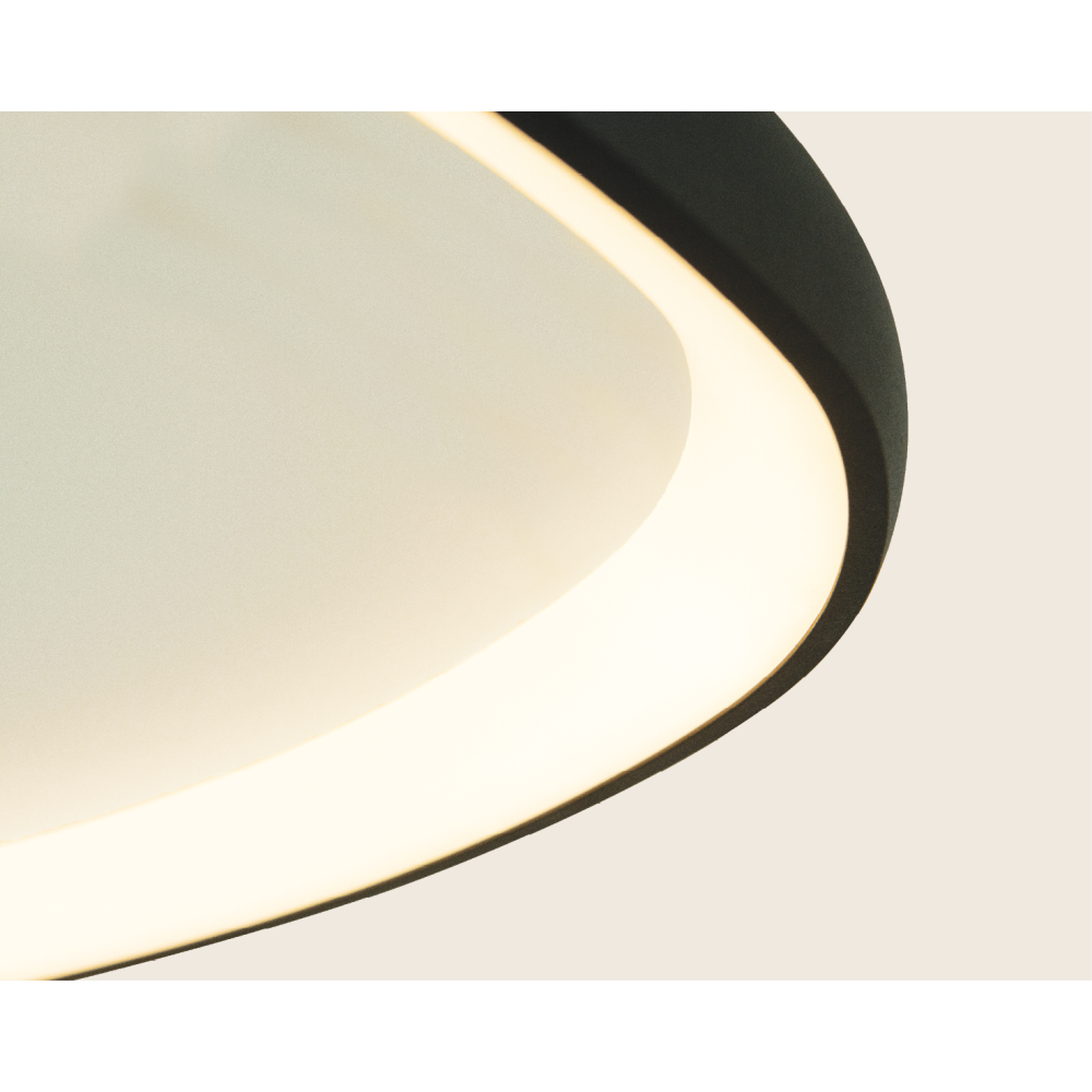 Plafonnier ZAMBELIS 39W Dimmable DESIGN Noir Mat 23090