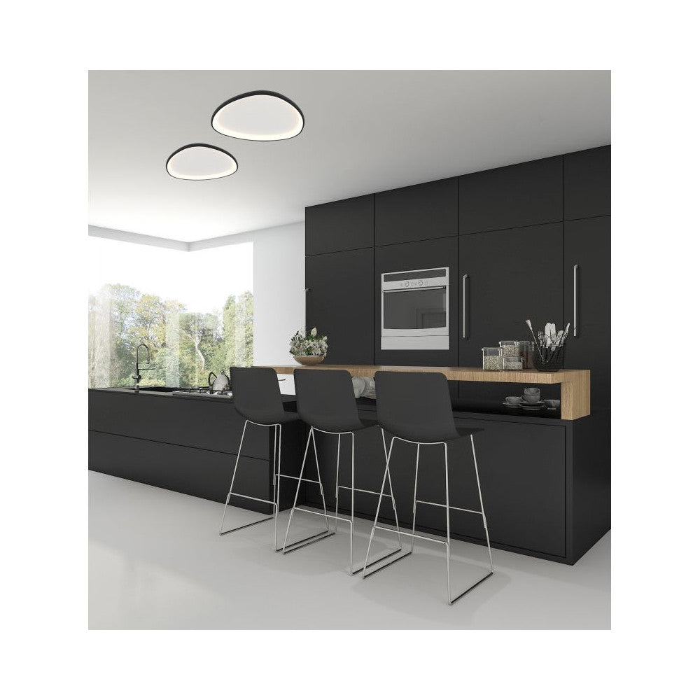 Plafonnier ZAMBELIS 39W Dimmable DESIGN Noir Mat 23090
