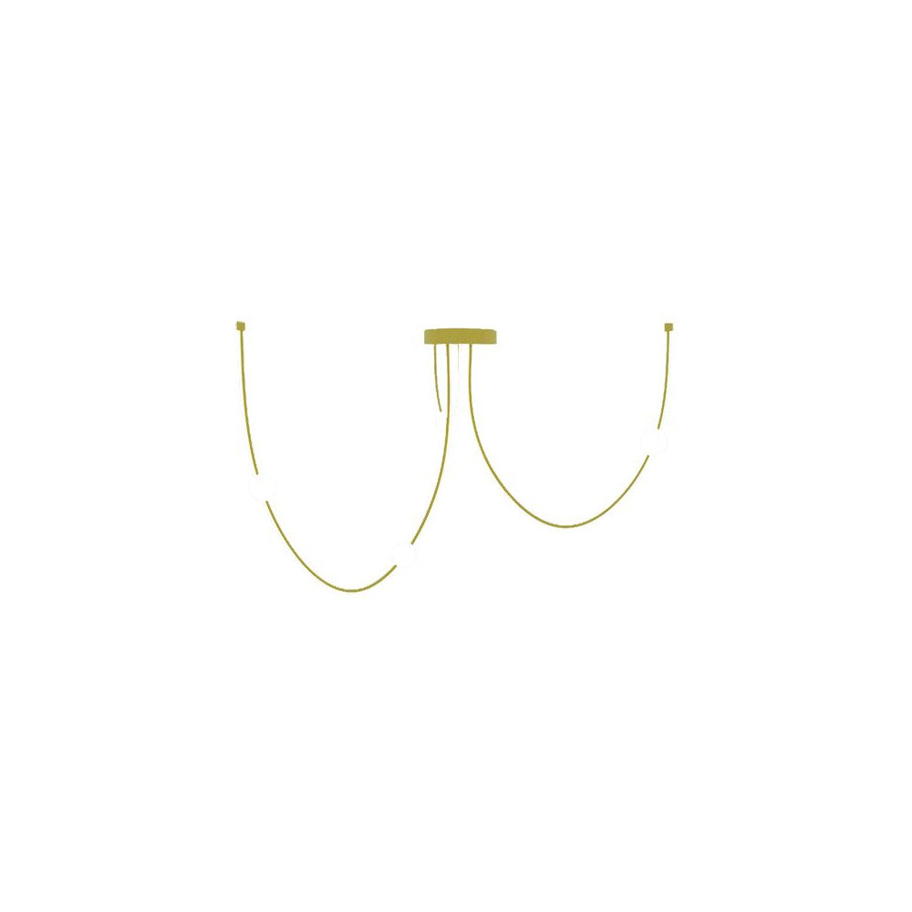 Plafonnier ZAMBELIS 42W Dimmable DESIGN Dore Mat 22248
