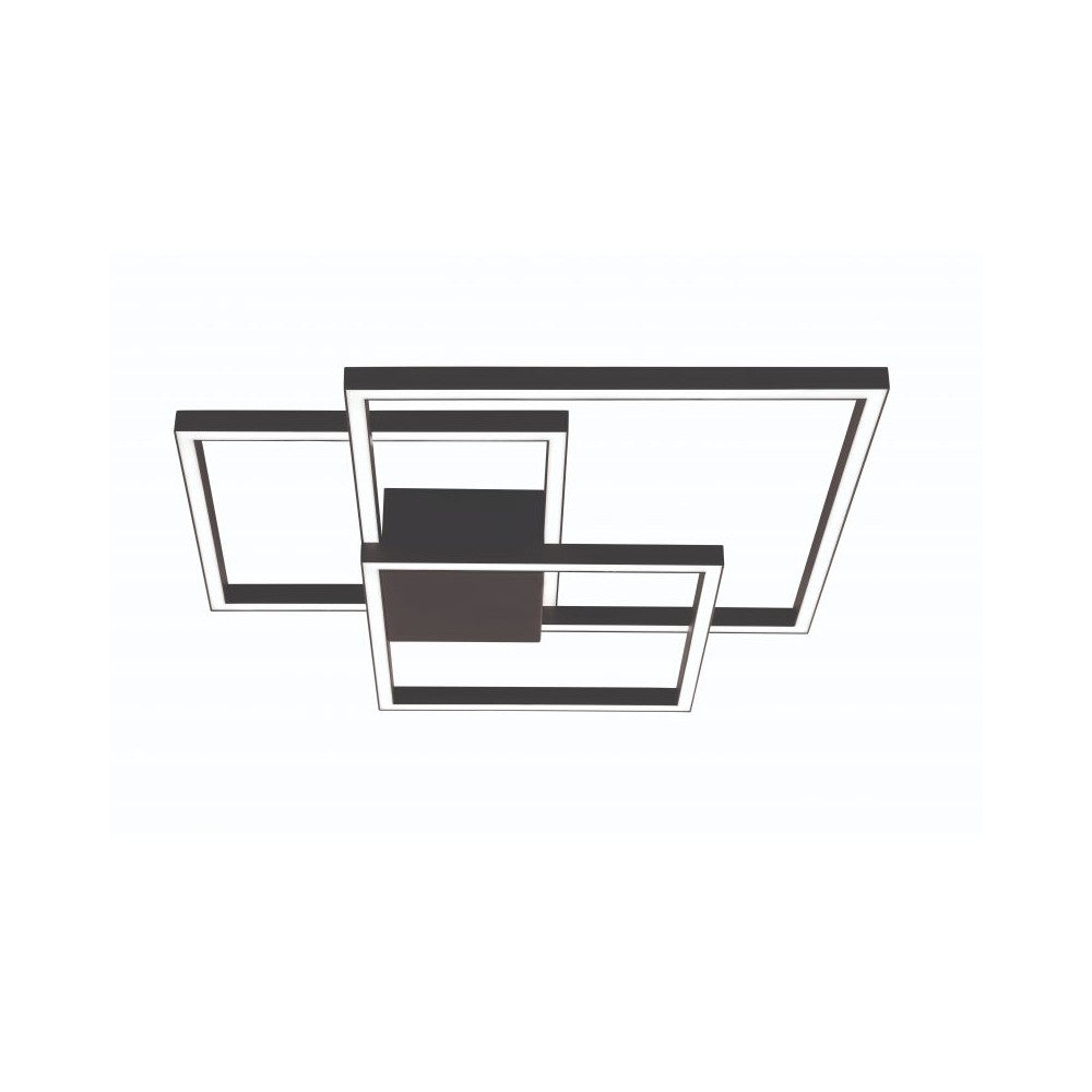 Plafonnier ZAMBELIS 48W Dimmable DESIGN Noir Sable 2023