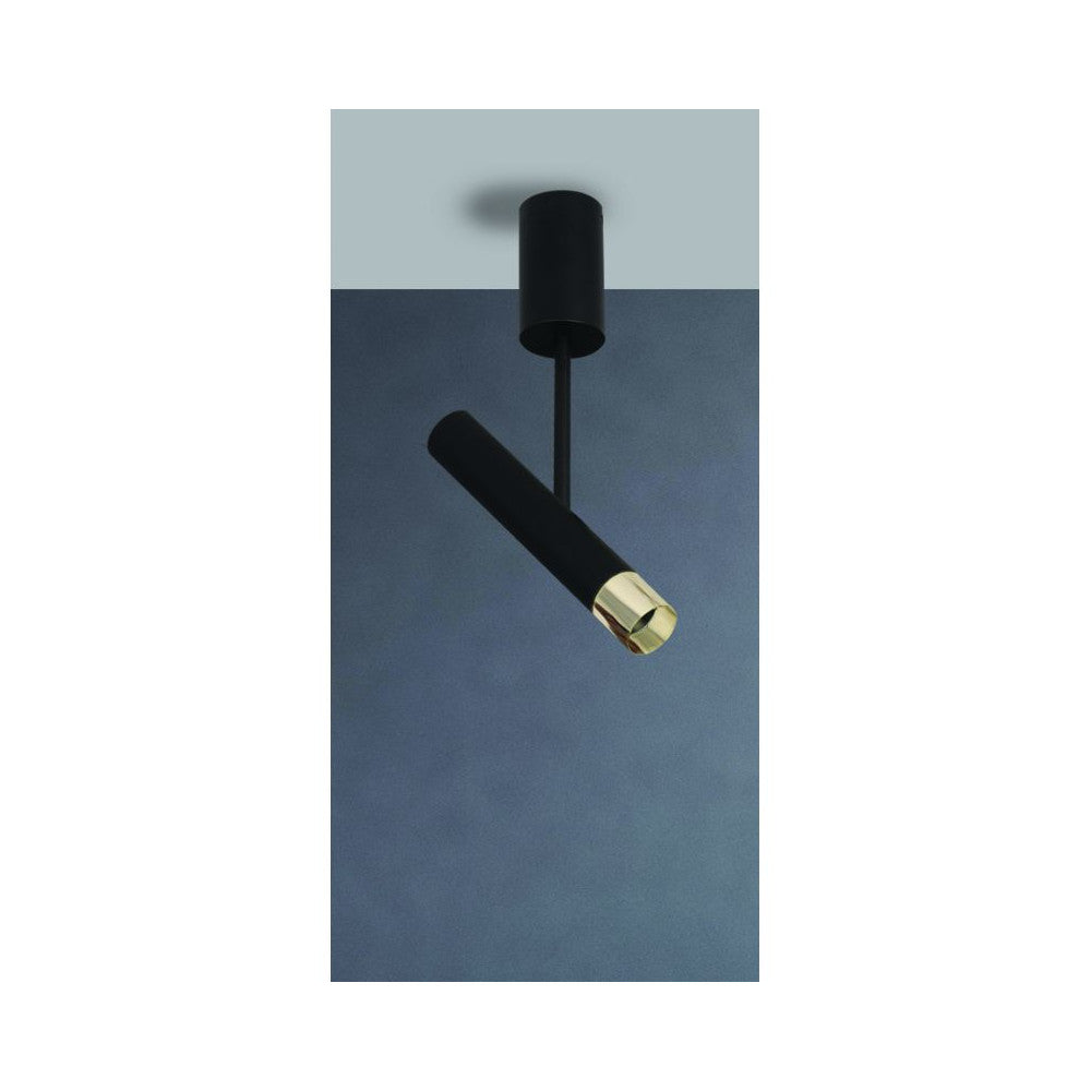 Plafonnier ZAMBELIS 4W DESIGN Noir Sable 22028