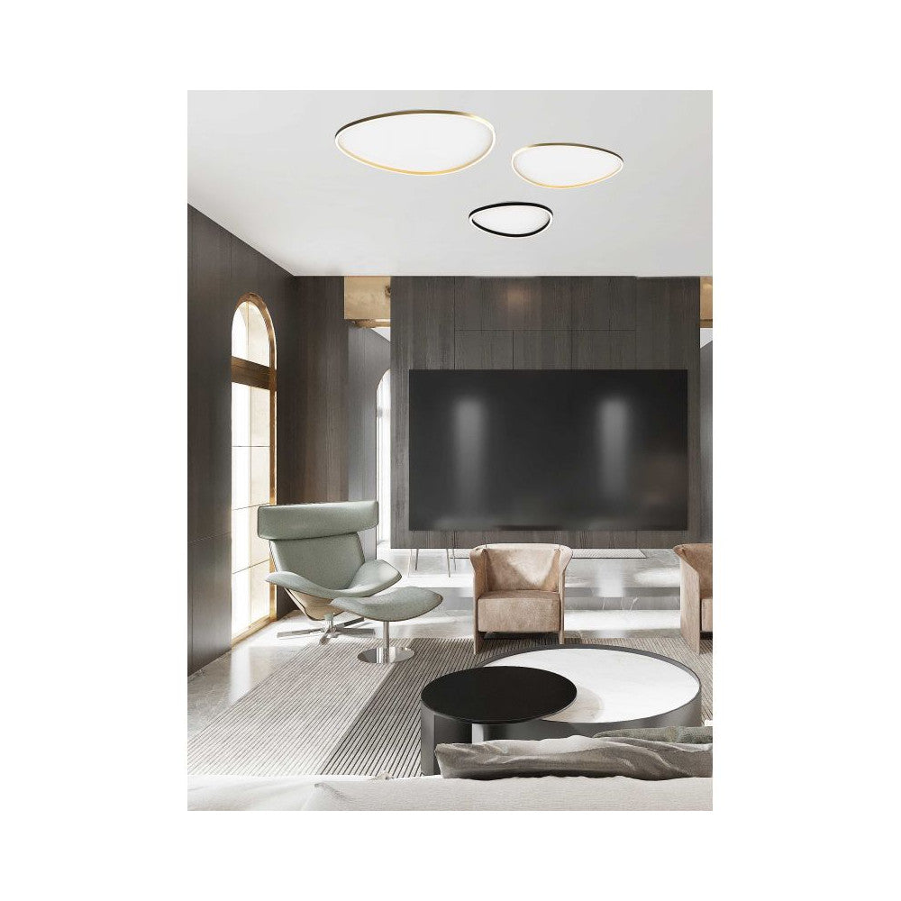 Plafonnier ZAMBELIS 58W Dimmable DESIGN Or Mat 23213