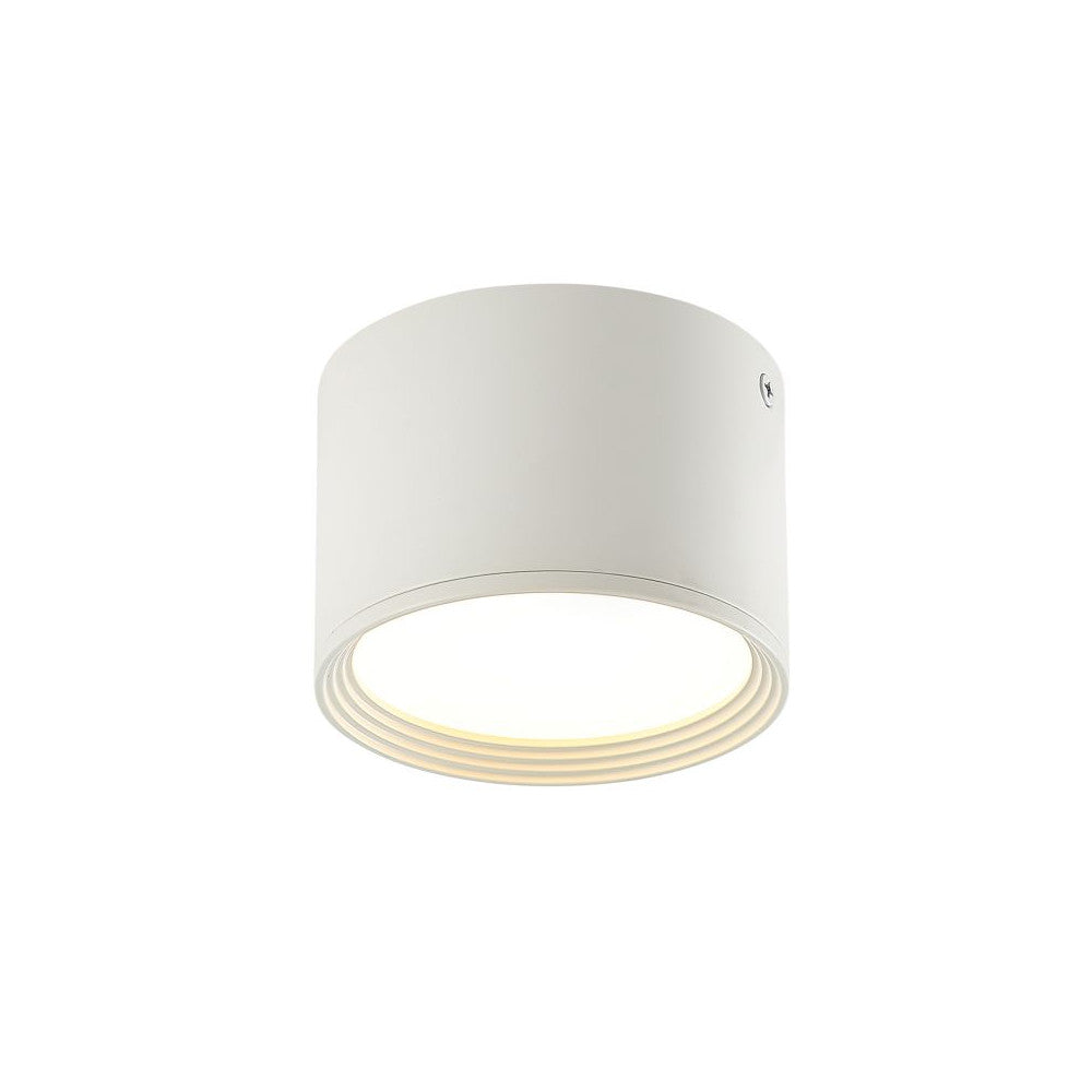 Plafonnier ZAMBELIS D110 8W DESIGN Blanc Sable 22133