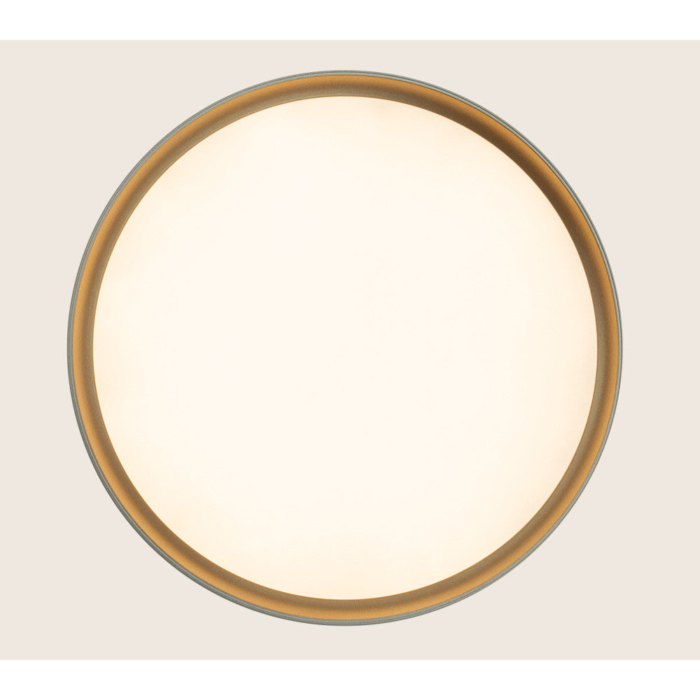Plafonnier ZAMBELIS D400 20W CCT Dimmable DESIGN Blanc Mat et Or 25185