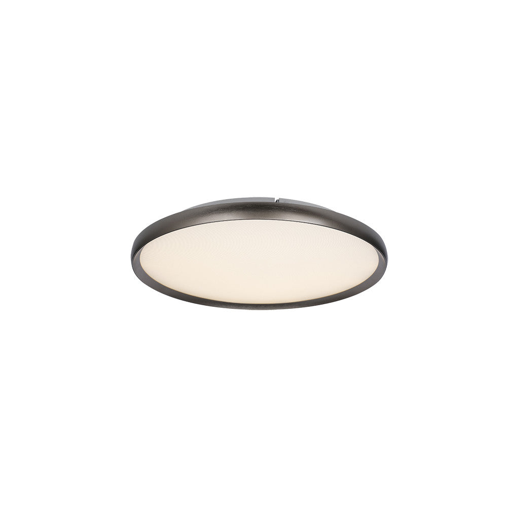 Plafonnier ZAMBELIS D400 20W CCT Dimmable DESIGN Gris Brosse 25187