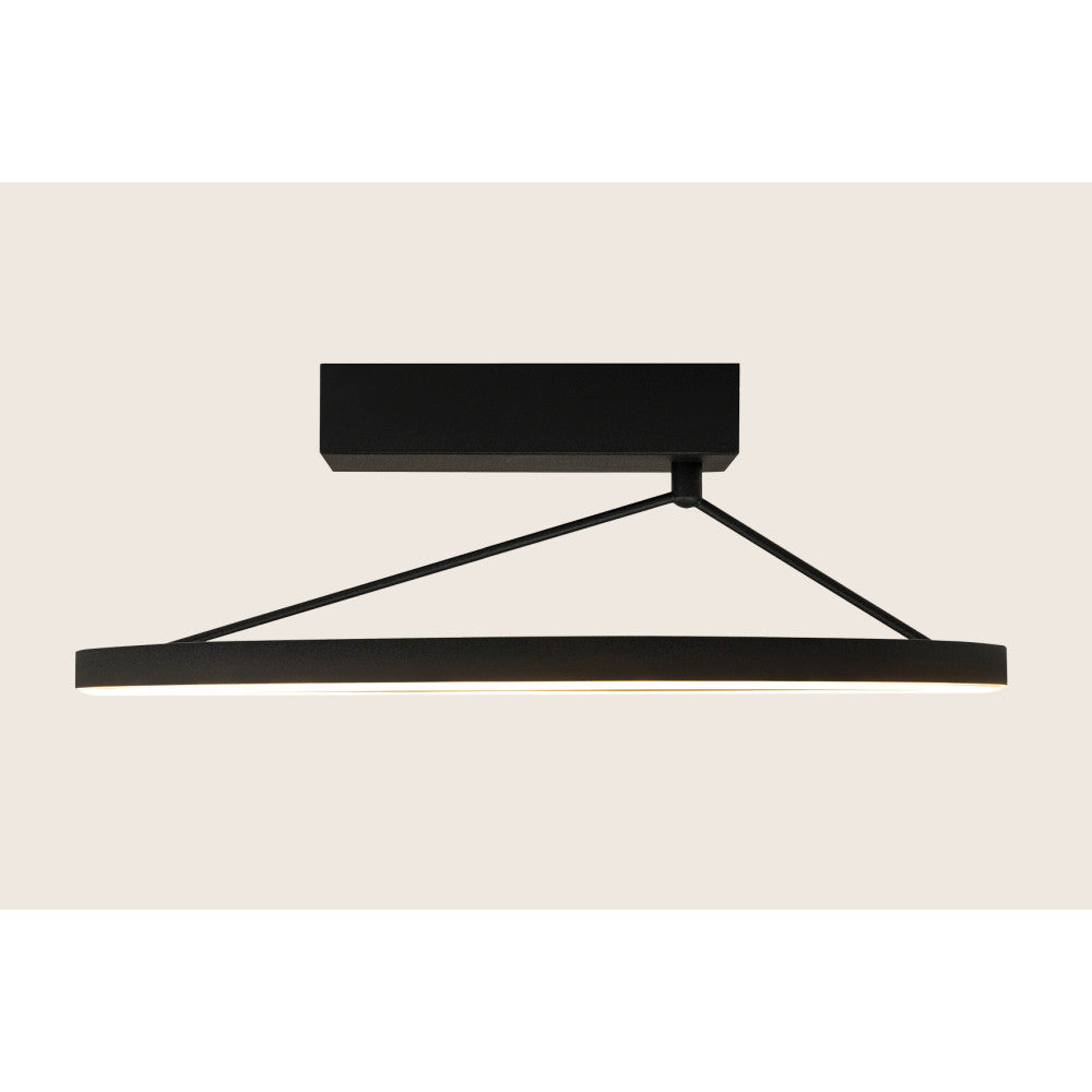 Plafonnier ZAMBELIS D400 26W Dimmable DESIGN Noir Sable 2561