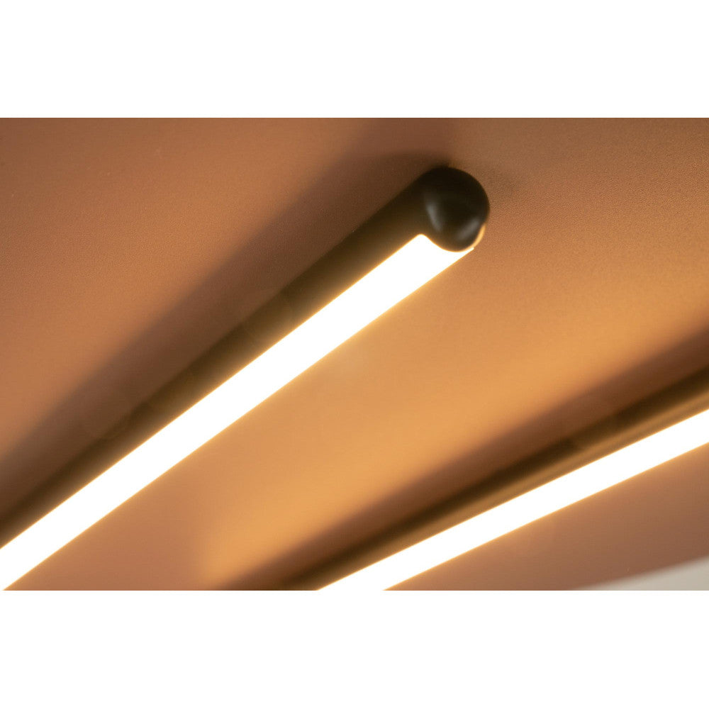 Plafonnier ZAMBELIS D400 28W Dimmable DESIGN Rouge Brique et Noir Mat 2567