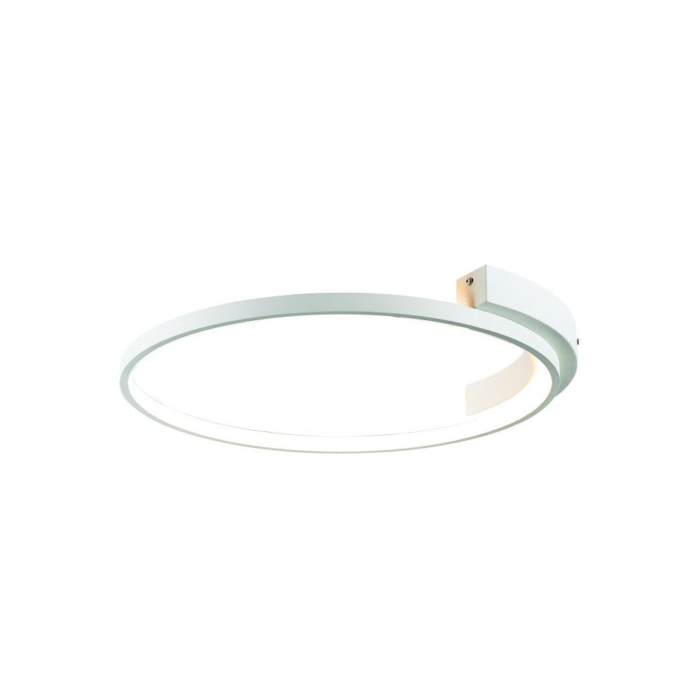 Plafonnier ZAMBELIS D525 39W DESIGN Blanc Sable 2077