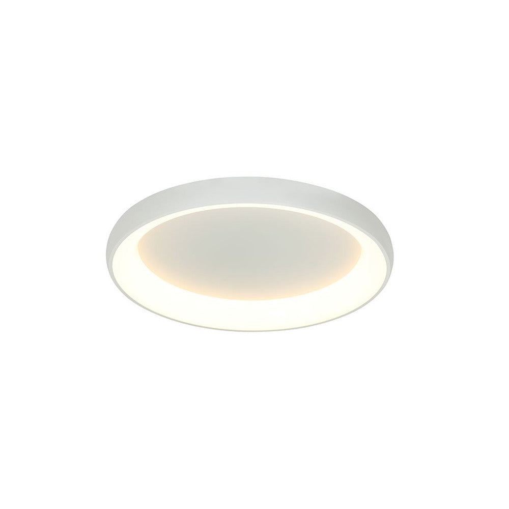 Plafonnier ZAMBELIS D600 43W DESIGN Blanc Sable 2049