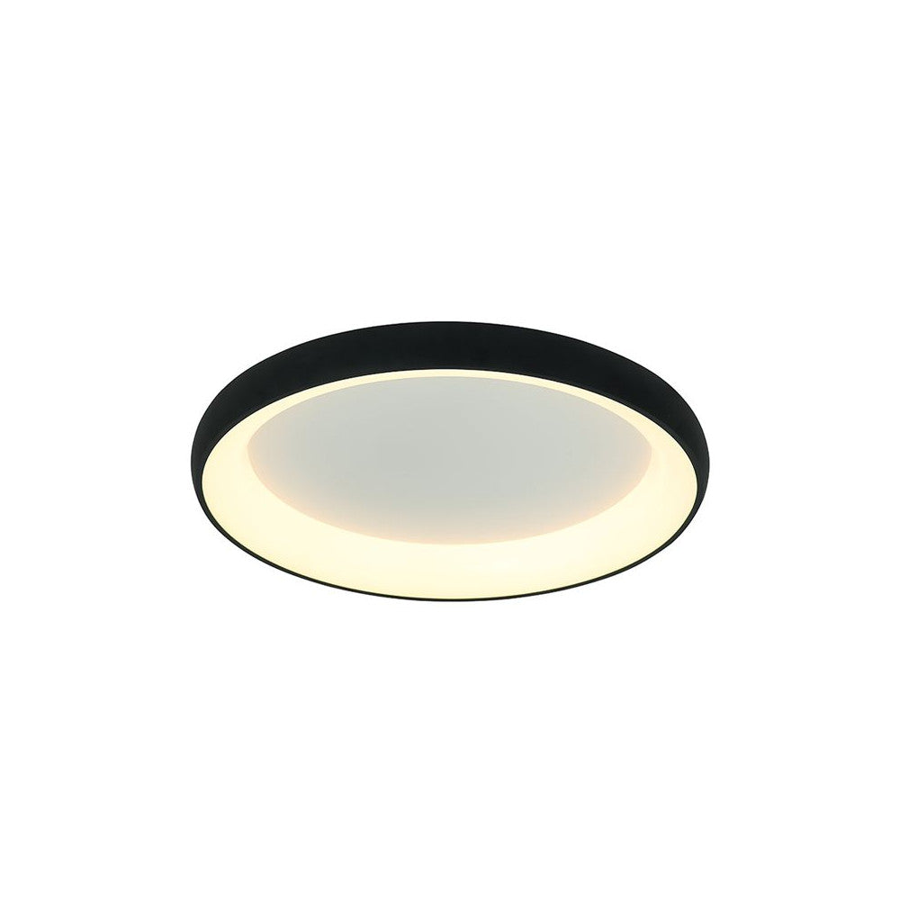 Plafonnier ZAMBELIS D600 43W DESIGN Noir Sable 2048