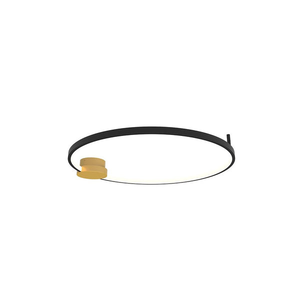 Plafonnier ZAMBELIS D640 24W Dimmable DESIGN Noir Mat et Or Mat