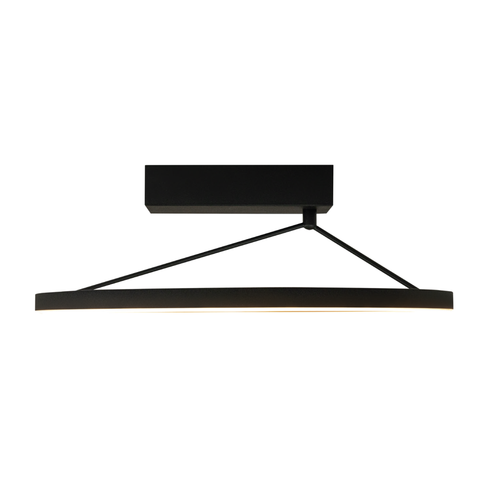 Plafonnier ZAMBELIS D780 51W Dimmable DESIGN Noir Sable 2563