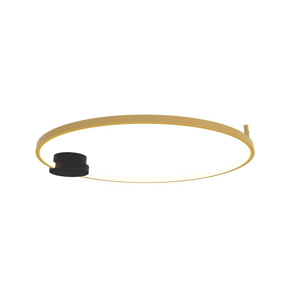 Plafonnier ZAMBELIS D800 32W Dimmable DESIGN Dore et Noir Mat 23097