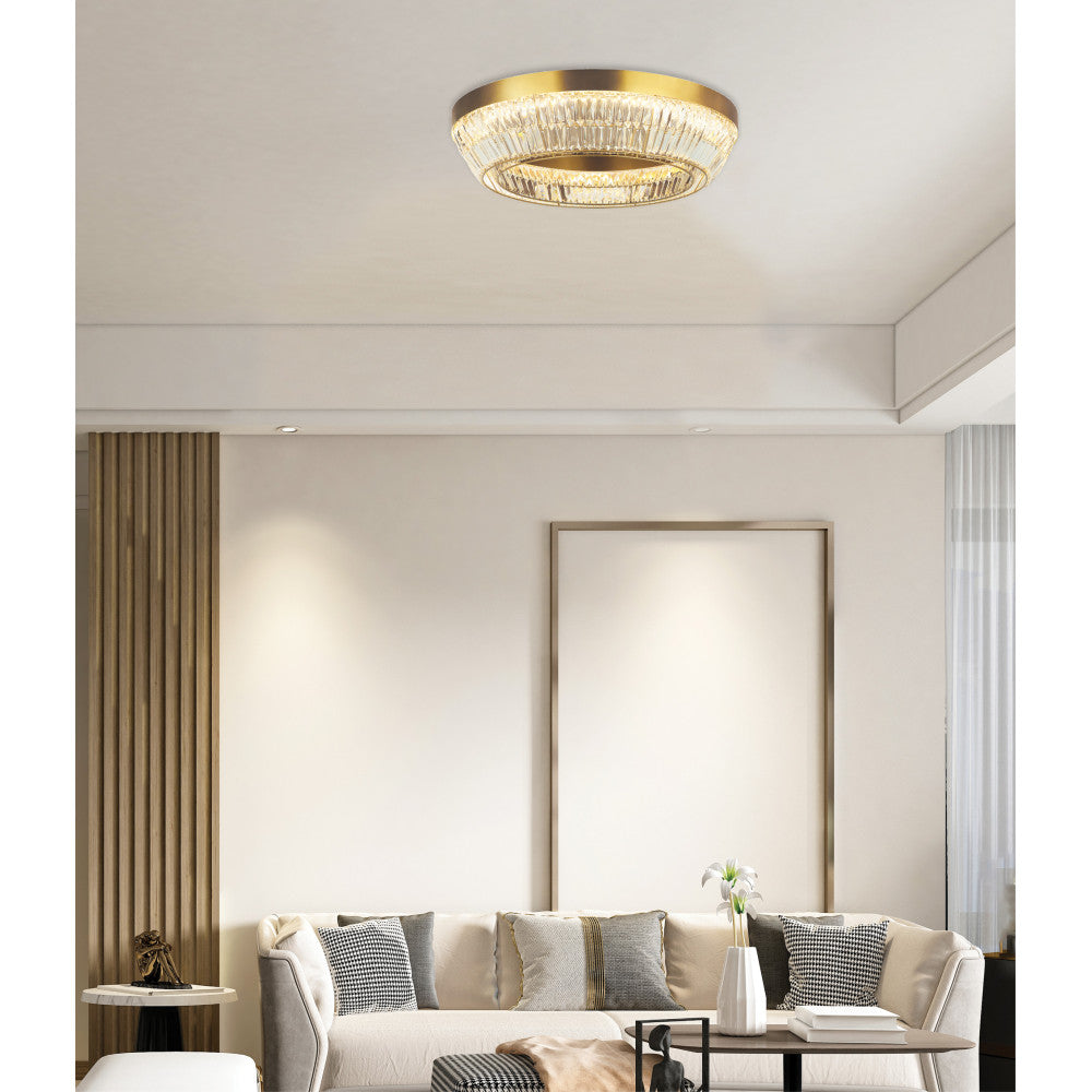 Plafonnier ZAMBELIS D800 55W Dimmable DESIGN Bronze 23049