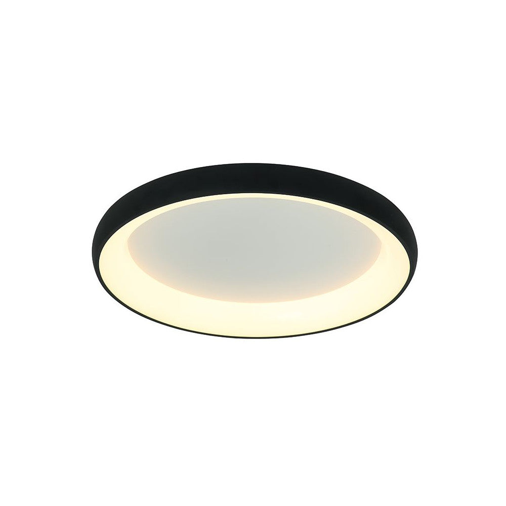 Plafonnier ZAMBELIS D800 55W DESIGN Noir Sable 2056