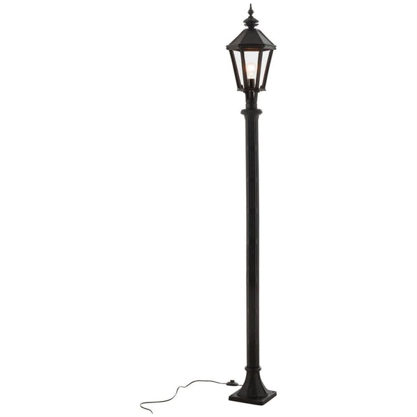 Black Cast Iron Outdoor Lantern Post