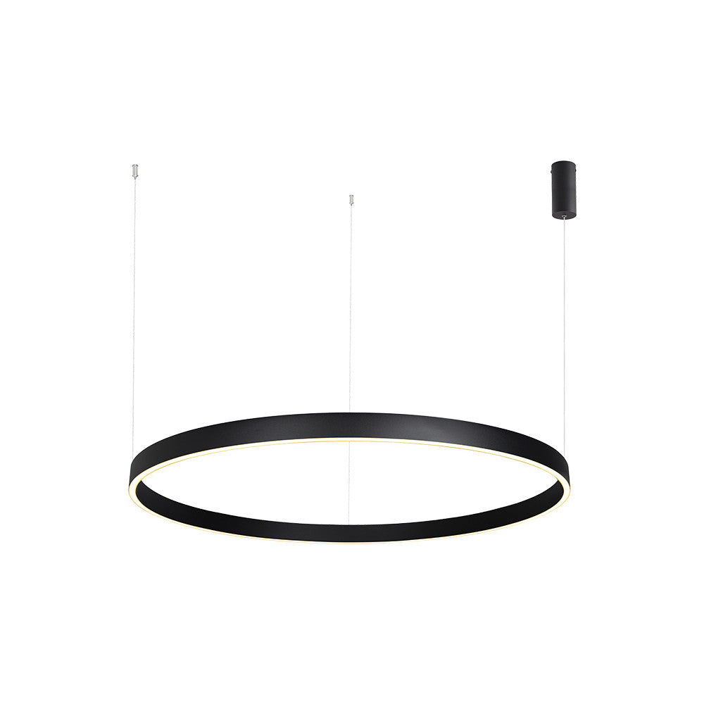 Suspension ZAMBELIS D1000 88W Dimmable Direct/Indirect DESIGN Noir Sable 25371